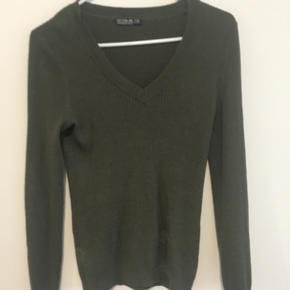 Cotton On V Neck Chunky Sweater